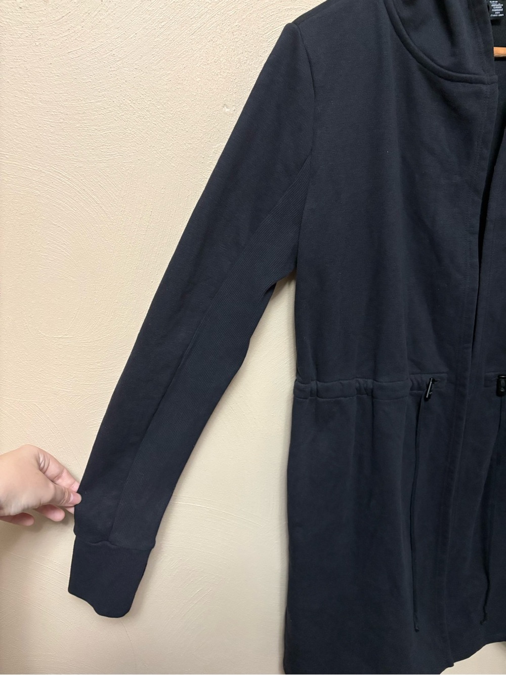 Beyond Yoga On the Go Open Front Hooded
Sweatshirt Jacket Black Size Small - Picture 8 of 16